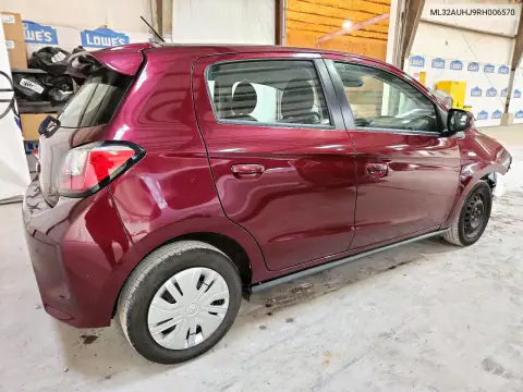 ML32AUHJ9RH006570 — 2024 Mitsubishi Mirage, фото 3 с аукциона Copart 14.10.2026, Передняя часть