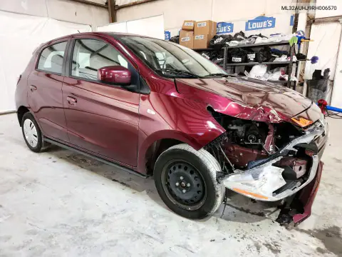 ML32AUHJ9RH006570 — 2024 Mitsubishi Mirage, фото 4 с аукциона Copart 14.10.2026, Передняя часть
