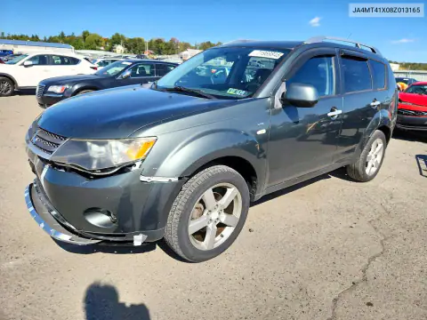 JA4MT41X08Z013165 — 2008 Mitsubishi Outlander, Задняя часть, фото до ремонта