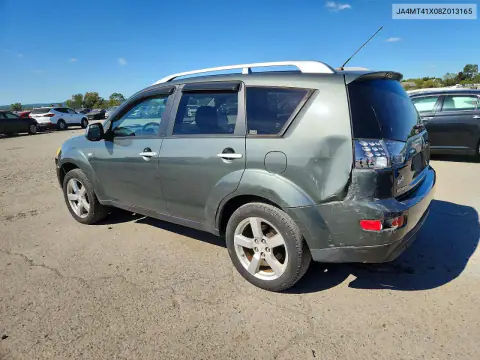 JA4MT41X08Z013165 — 2008 Mitsubishi Outlander, фото 2 с аукциона Copart, Задняя часть