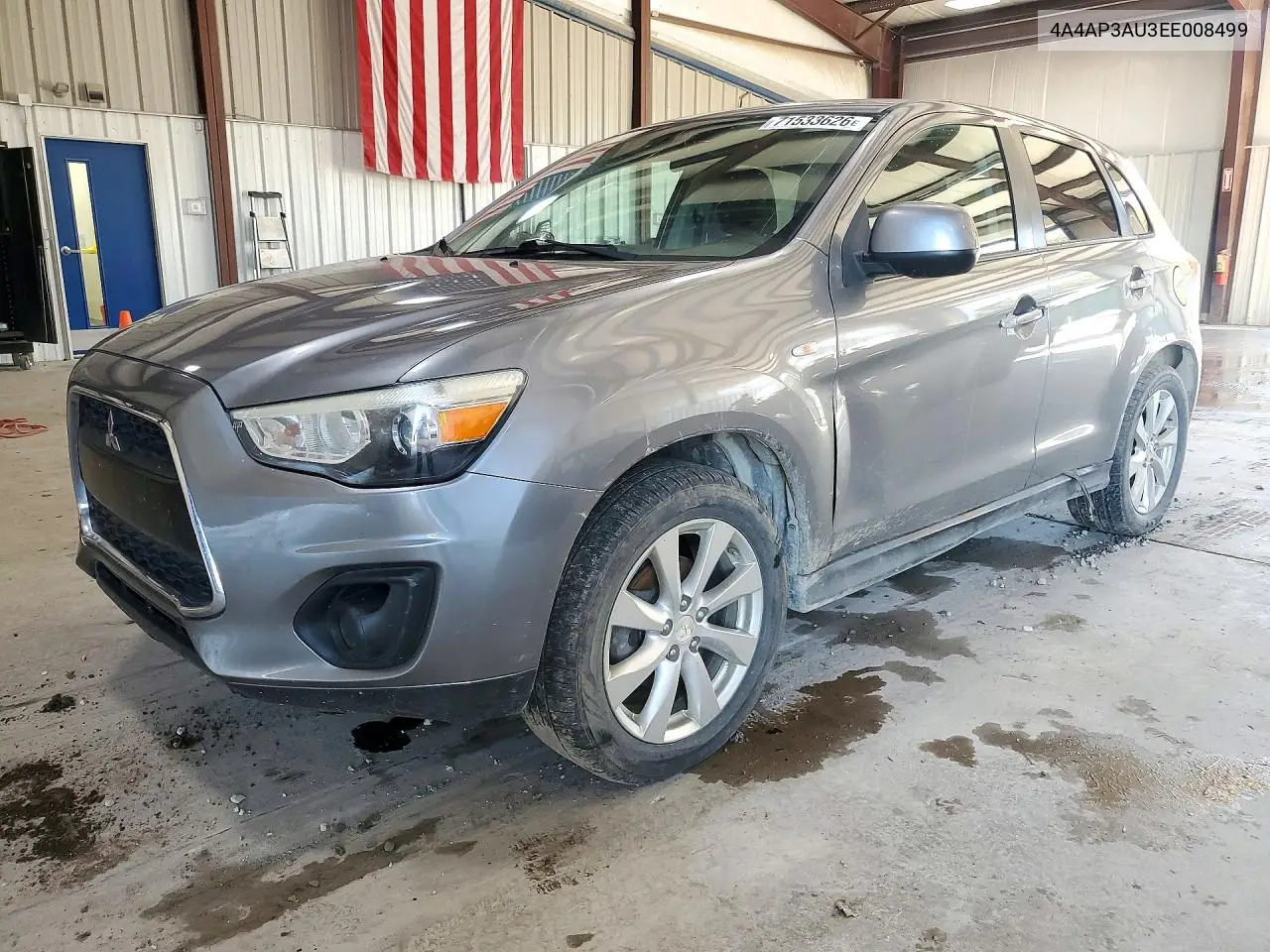 2014 Mitsubishi Outlander Sport Es VIN 4A4AP3AU3EE008499 фото 1