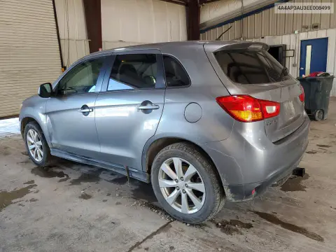 2014 Mitsubishi Outlander Sport Es VIN 4A4AP3AU3EE008499 фото 2