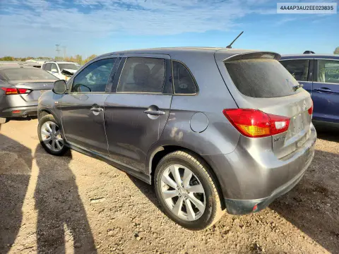 2014 Mitsubishi Outlander Sport Es VIN 4A4AP3AU2EE023835 фото 2