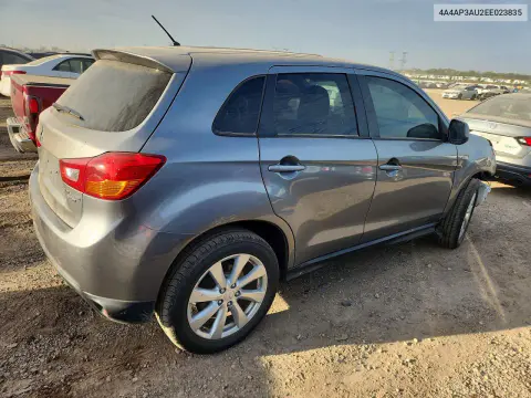 2014 Mitsubishi Outlander Sport Es VIN 4A4AP3AU2EE023835 фото 3