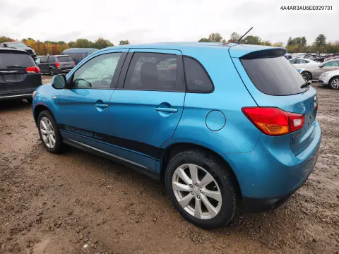 2014 Mitsubishi Outlander Sport Es VIN 4A4AR3AU6EE029731 фото 2
