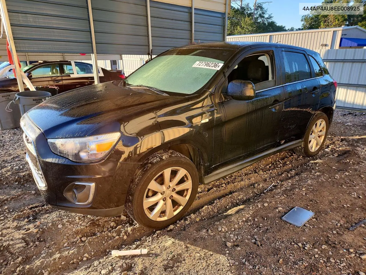 2014 Mitsubishi Outlander Sport Se VIN 4A4AP4AU8EE008925 фото 1