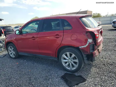2015 Mitsubishi Outlander Sport Es VIN 4A4AP3AU8FE003509 фото 2