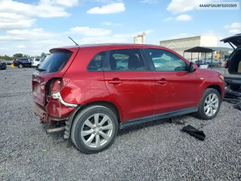2015 Mitsubishi Outlander Sport Es VIN 4A4AP3AU8FE003509 фото 3