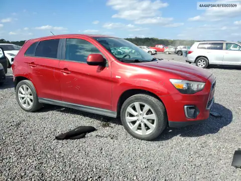 2015 Mitsubishi Outlander Sport Es VIN 4A4AP3AU8FE003509 фото 4