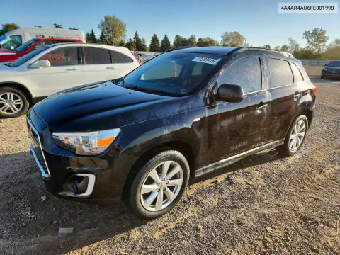 4A4AR4AU6FE001998 — 2015 Mitsubishi Outlander, Задняя часть, фото до ремонта