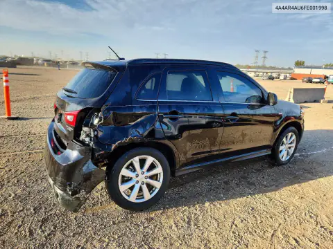 2015 Mitsubishi Outlander Sport Se VIN 4A4AR4AU6FE001998 фото 3