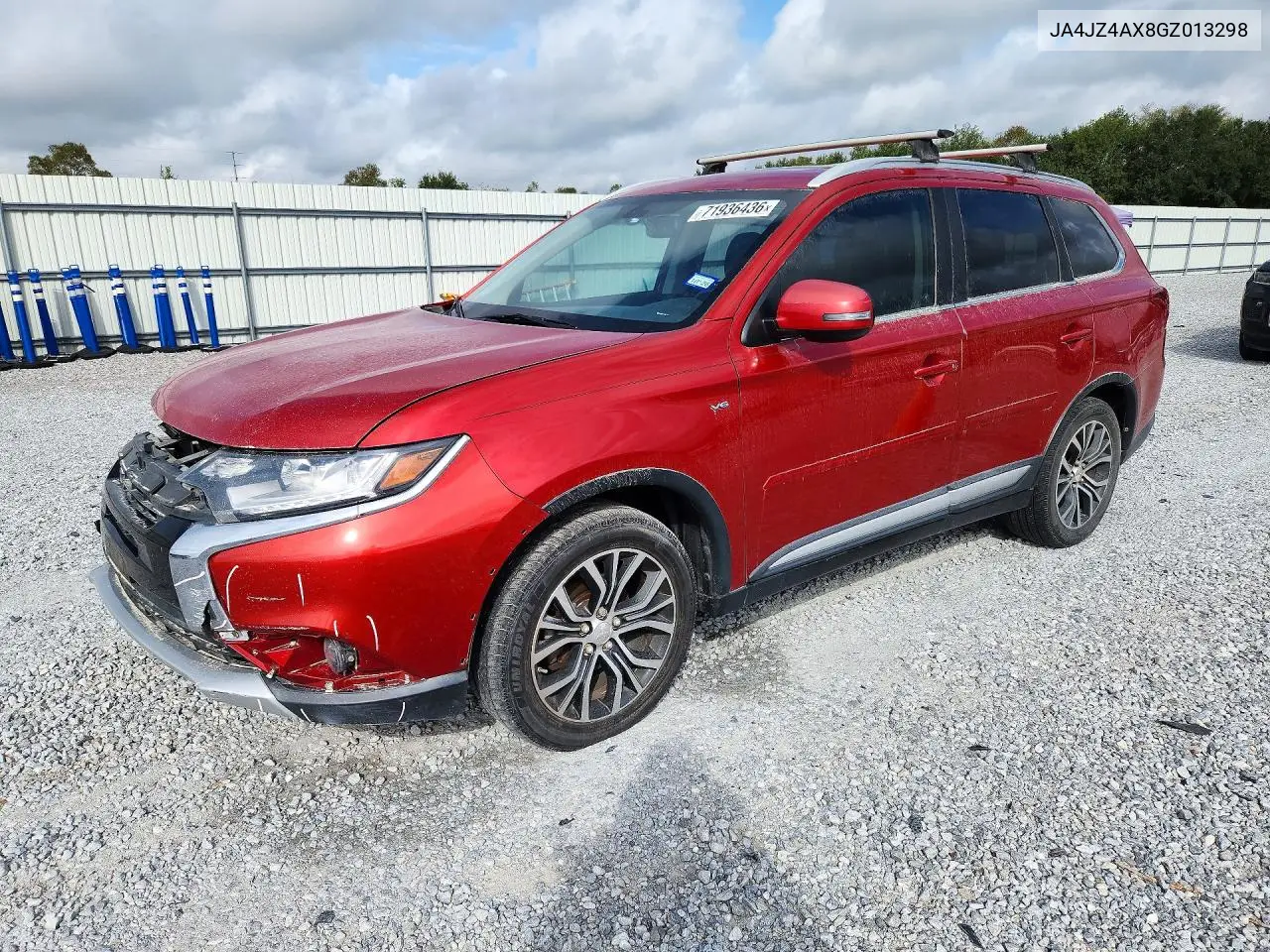 2016 Mitsubishi Outlander Gt VIN JA4JZ4AX8GZ013298 фото 1