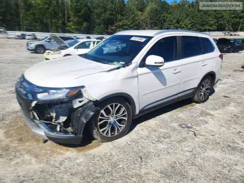 JA4AD3A3XHZ029784 — 2017 Mitsubishi Outlander, Передняя часть, фото до ремонта