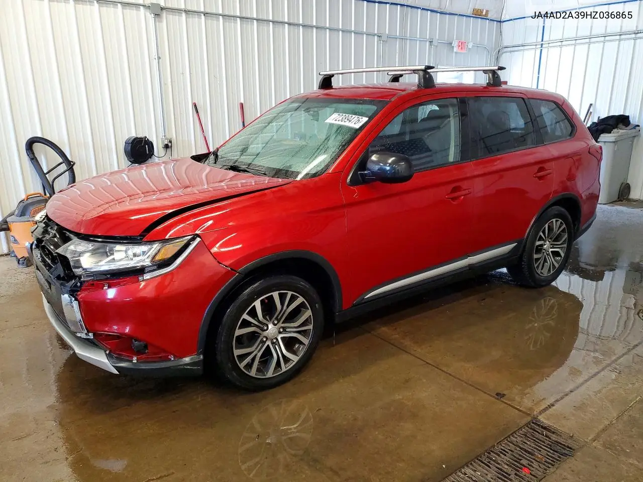 2017 Mitsubishi Outlander Es VIN JA4AD2A39HZ036865 фото 1