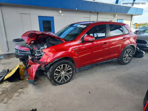 JA4AP3AU1KU011422 — 2019 Mitsubishi Outlander, Передняя часть, фото до ремонта