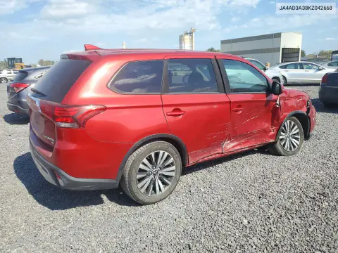2019 Mitsubishi Outlander Se VIN JA4AD3A38KZ042668 фото 3