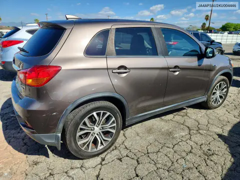 2019 Mitsubishi Outlander Sport Es VIN JA4AP3AU2KU004446 фото 3