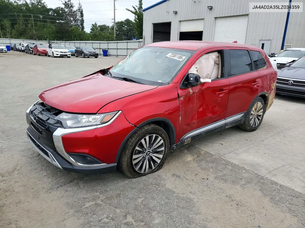 2020 Mitsubishi Outlander Es VIN JA4AD2A35LZ034359 фото 1