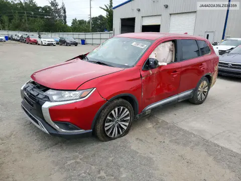 JA4AD2A35LZ034359 — 2020 Mitsubishi Outlander, Передняя часть, фото до ремонта