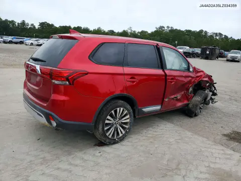 2020 Mitsubishi Outlander Es VIN JA4AD2A35LZ034359 фото 3