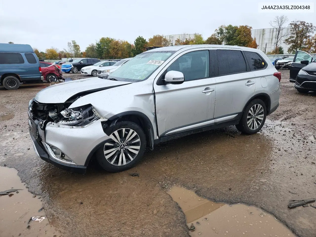 2020 Mitsubishi Outlander Se VIN JA4AZ3A35LZ004348 фото 1