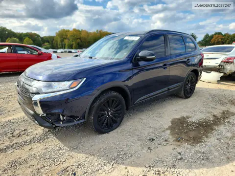 JA4AD3A31LZ037247 — 2020 Mitsubishi Outlander, Мелкие вмятины и царапины, фото до ремонта