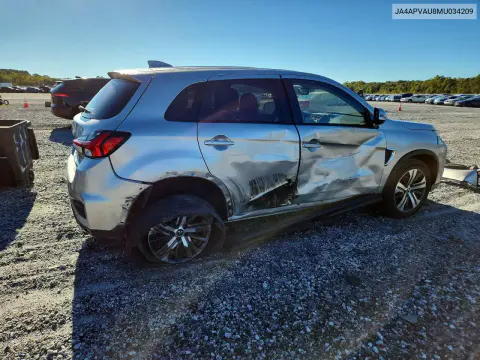 2021 Mitsubishi Outlander Sport Se VIN JA4APVAU8MU034209 фото 3