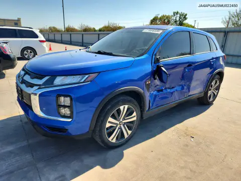 JA4APUAU5MU022450 — 2021 Mitsubishi Outlander, Сторона, фото до ремонта