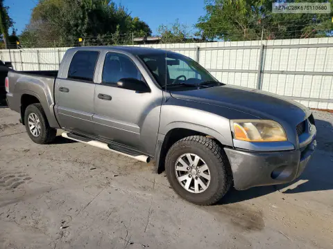 2007 Mitsubishi Raider Ls VIN 1Z7HC28K67S110680 фото 4