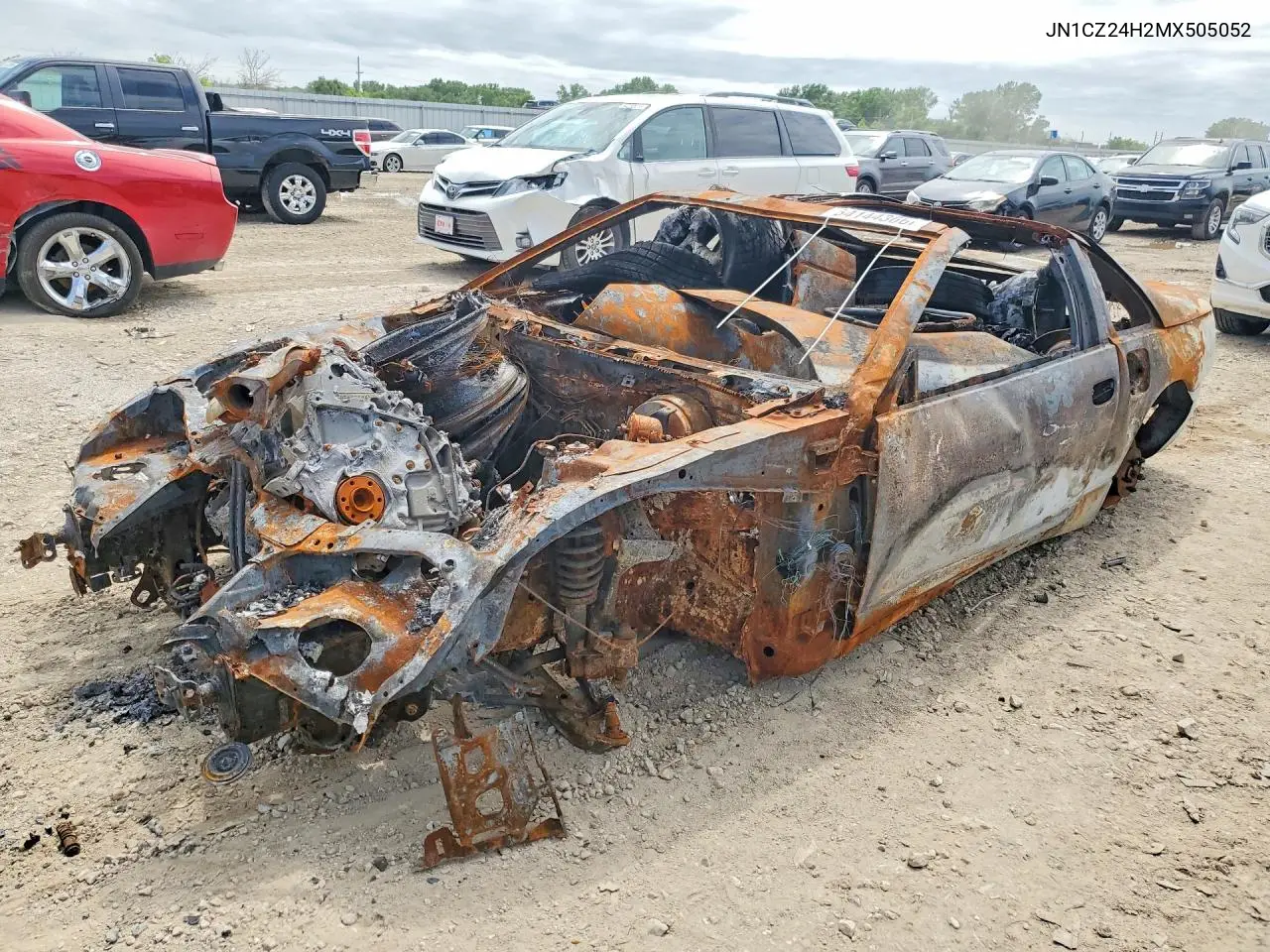 JN1CZ24H2MX505052 Nissan 300ZX 1991 — повреждение Пожар, фото до ремонта