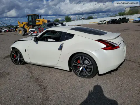 2019 Nissan 370Z Base VIN JN1AZ4EH4KM422657 фото 2