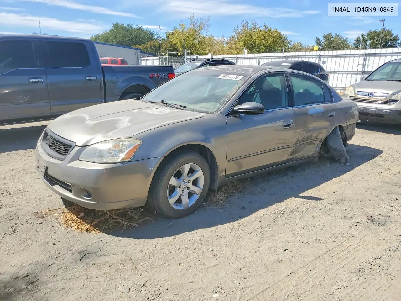 2005 Nissan Altima 2.5 VIN 1N4AL11D45N910849 фото 1