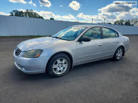 1N4AL11E15N929349 — 2005 Nissan Altima, Естественный износ, фото до ремонта