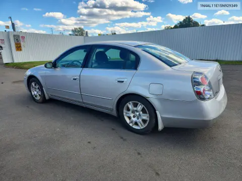 2005 Nissan Altima 2.5 VIN 1N4AL11E15N929349 фото 2