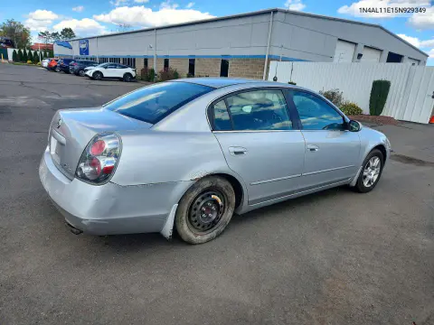 2005 Nissan Altima 2.5 VIN 1N4AL11E15N929349 фото 3