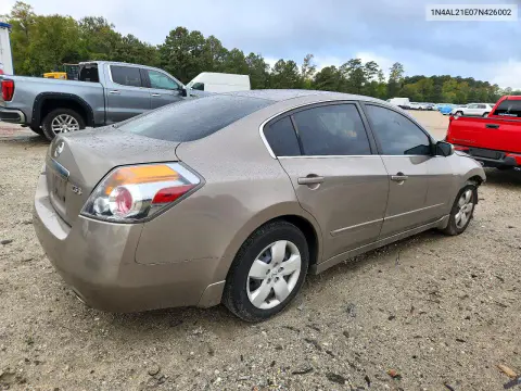 2007 Nissan Altima 2.5 VIN 1N4AL21E07N426002 фото 3