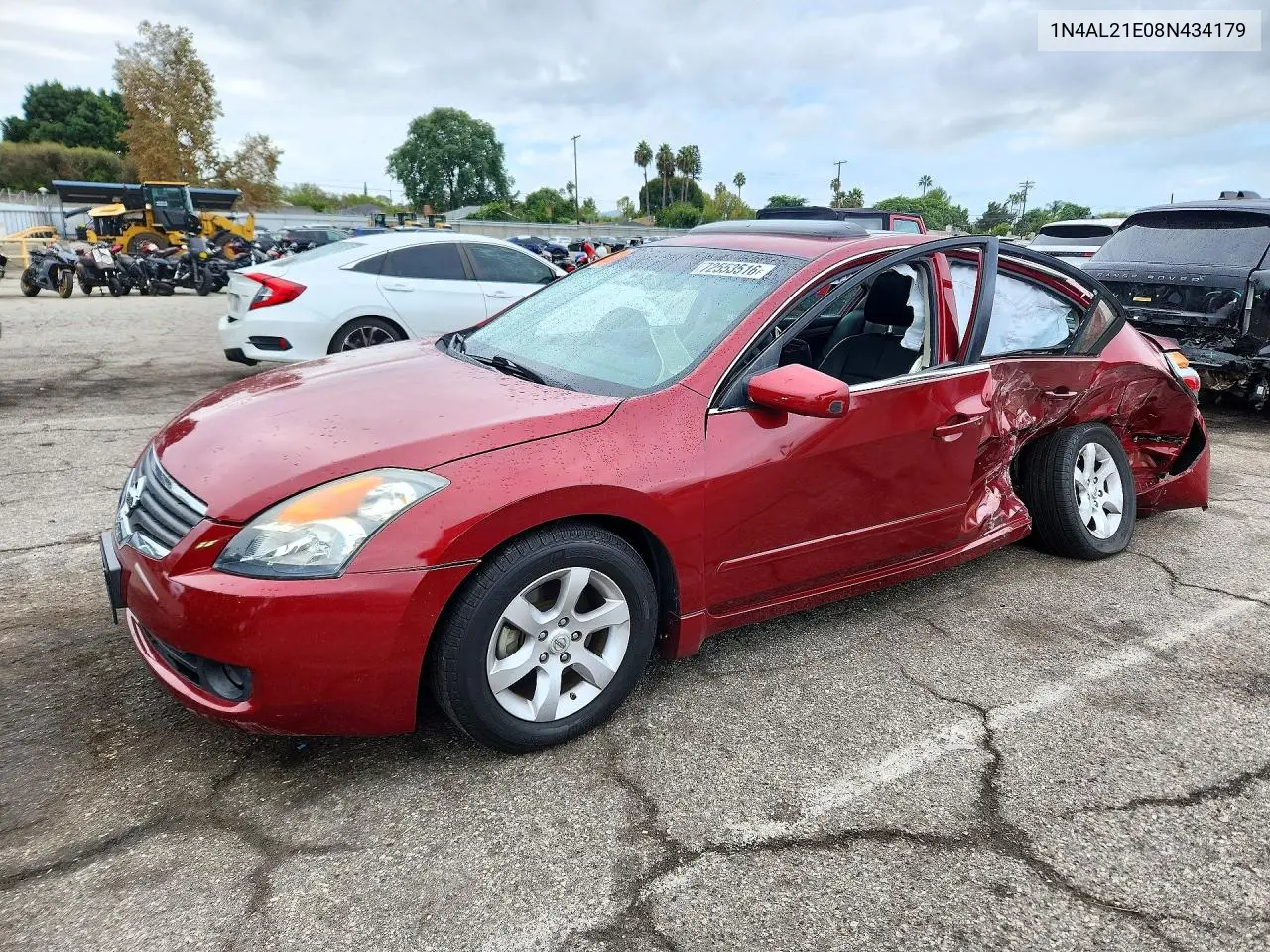 2008 Nissan Altima 2.5 VIN 1N4AL21E08N434179 фото 1