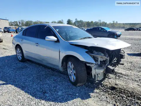 1N4AL2APXAN424718 — 2010 Nissan Altima, фото 4 с аукциона Copart, Передняя часть