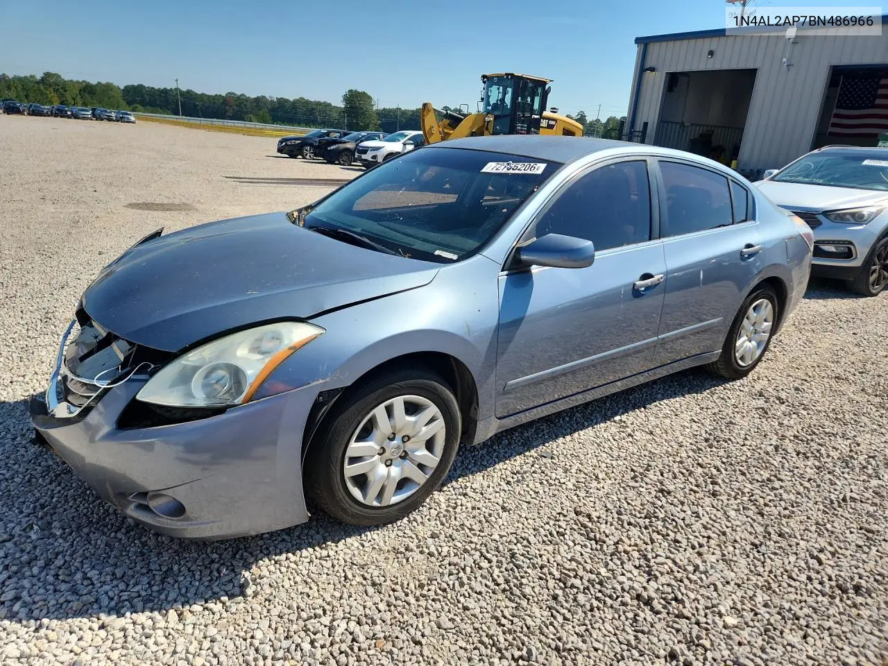 2011 Nissan Altima 2.5 VIN 1N4AL2AP7BN486966 фото 1