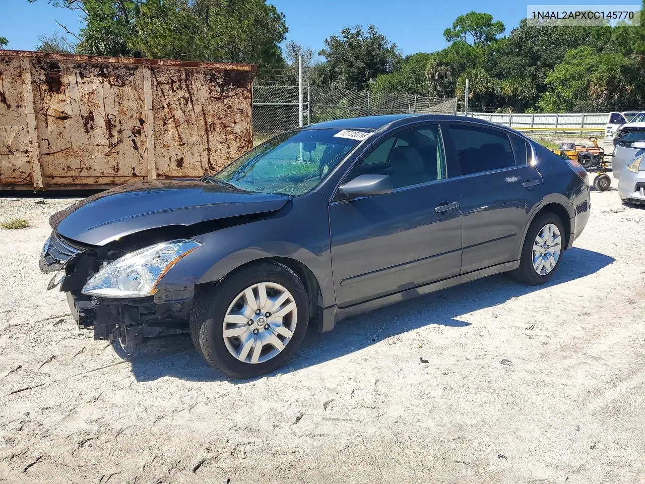 2012 Nissan Altima 2.5 VIN 1N4AL2APXCC145770 фото 1