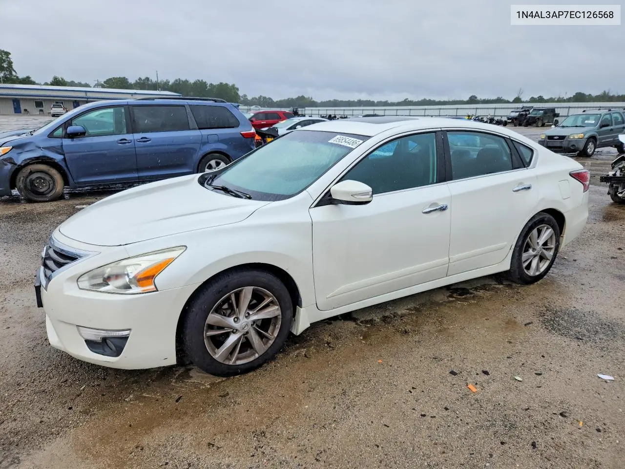 1N4AL3AP7EC126568 Nissan Altima 2014 — повреждение Задняя часть, фото до ремонта