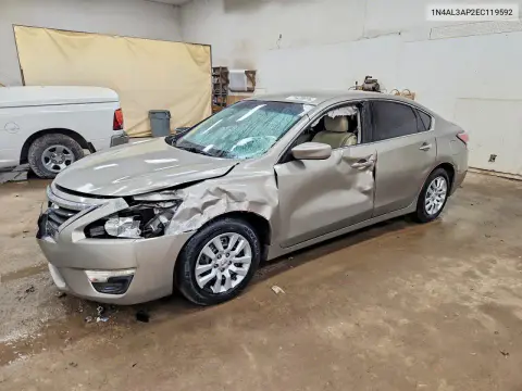 1N4AL3AP2EC119592 — 2014 Nissan Altima, Передняя часть, фото до ремонта