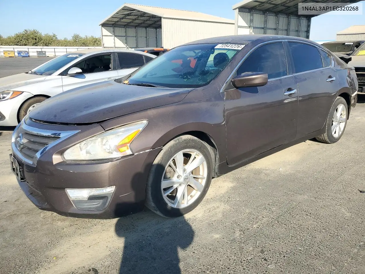 1N4AL3AP1EC320268 Nissan Altima 2014 — повреждение Задняя часть, фото до ремонта