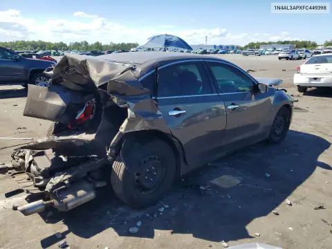 1N4AL3APXFC449398 — 2015 Nissan Altima, фото 3 с аукциона Copart 19.10.2026, Задняя часть