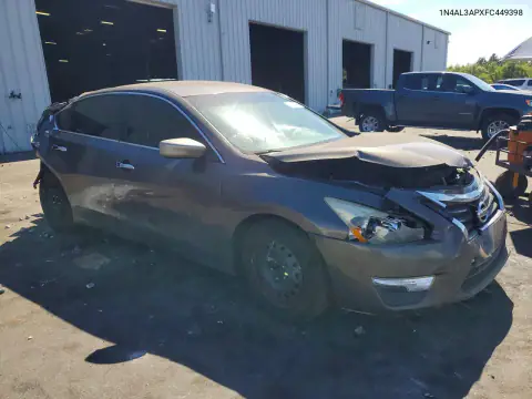 1N4AL3APXFC449398 — 2015 Nissan Altima, фото 4 с аукциона Copart 19.10.2026, Задняя часть