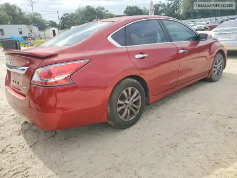 1N4AL3AP0FC492289 — 2015 Nissan Altima, фото 3 с аукциона Copart 15.10.2026, Передняя часть