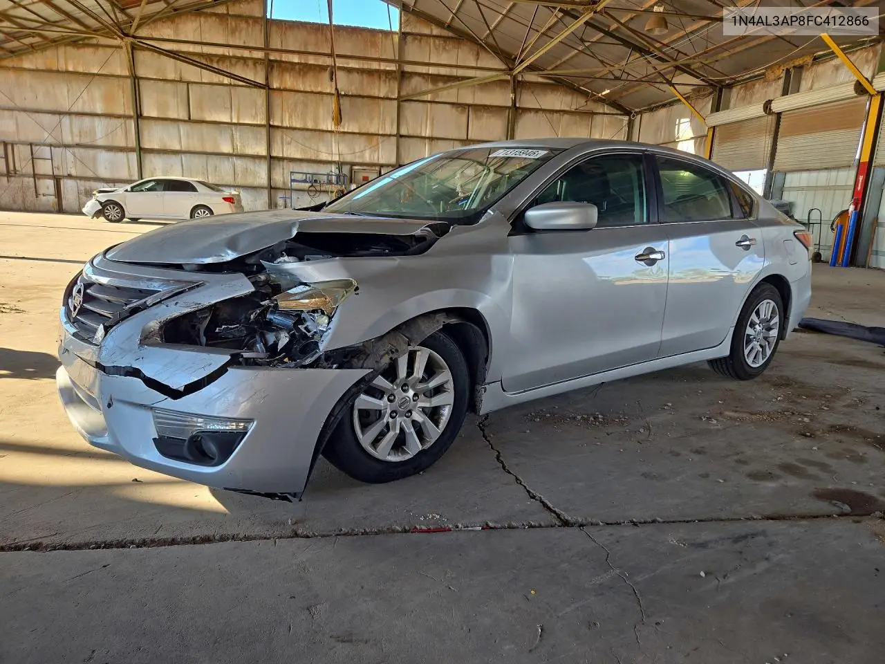 1N4AL3AP8FC412866 Nissan Altima 2015 — повреждение Передняя часть, фото до ремонта