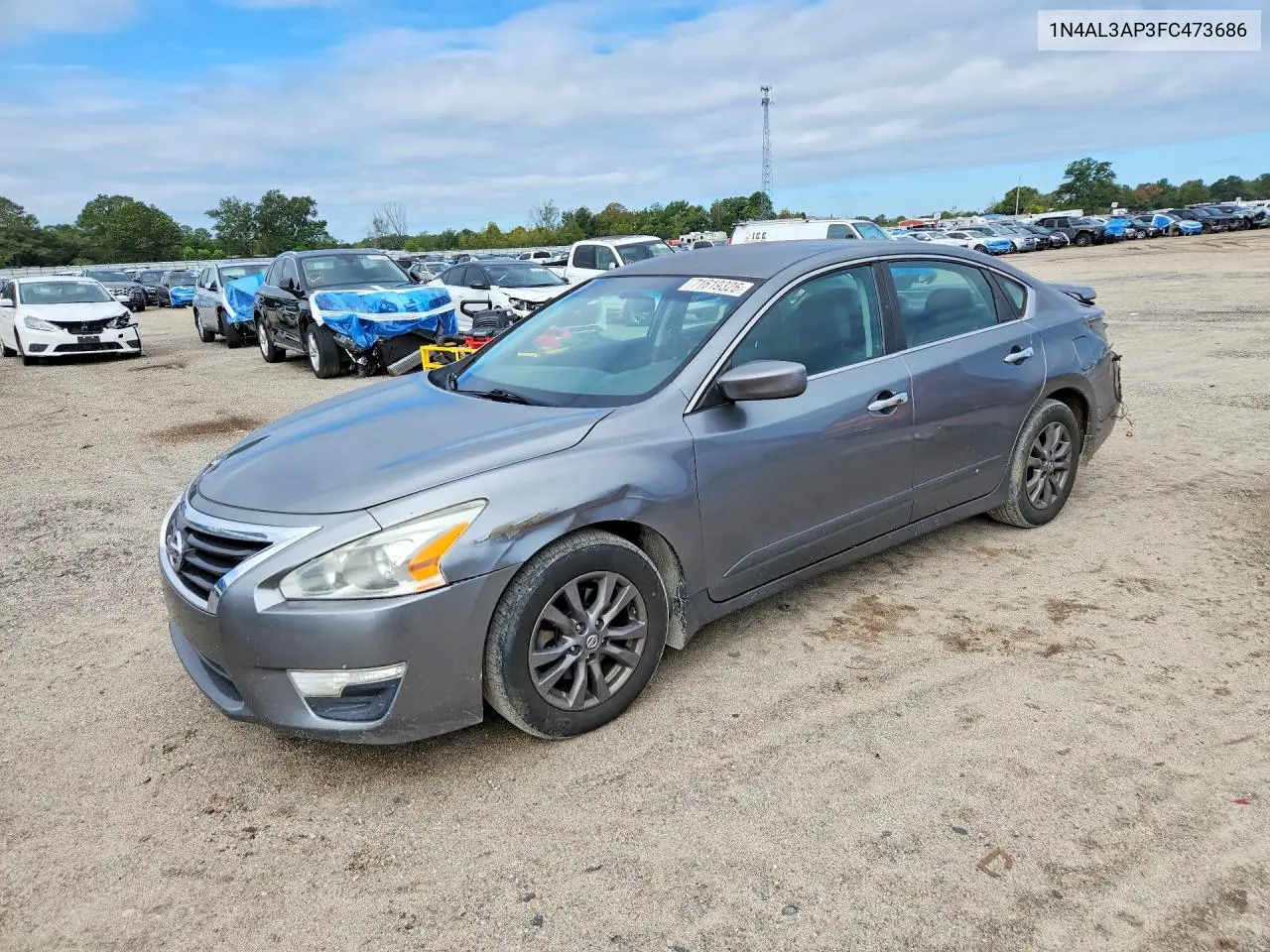 2015 Nissan Altima 2.5 S VIN 1N4AL3AP3FC473686 фото 1