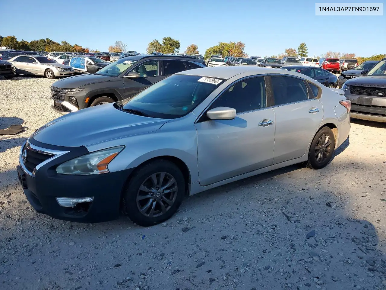 2015 Nissan Altima 2.5 S VIN 1N4AL3AP7FN901697 фото 1