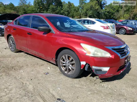 1N4AL3APXFC496592 — 2015 Nissan Altima, фото 4 с аукциона Copart 20.10.2026, Передняя часть